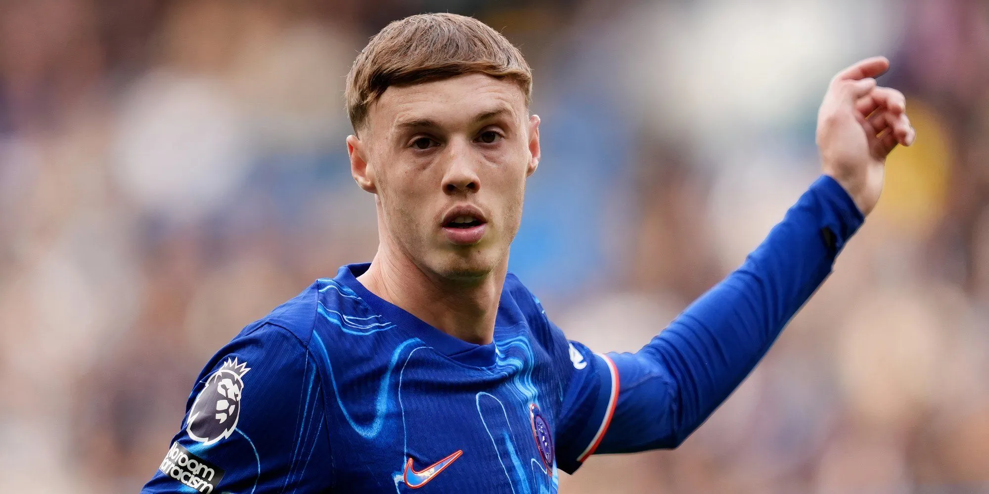 Cole Palmer ăn mừng bàn thắng trong trận Chelsea gặp Liverpool tại Ngoại hạng Anh