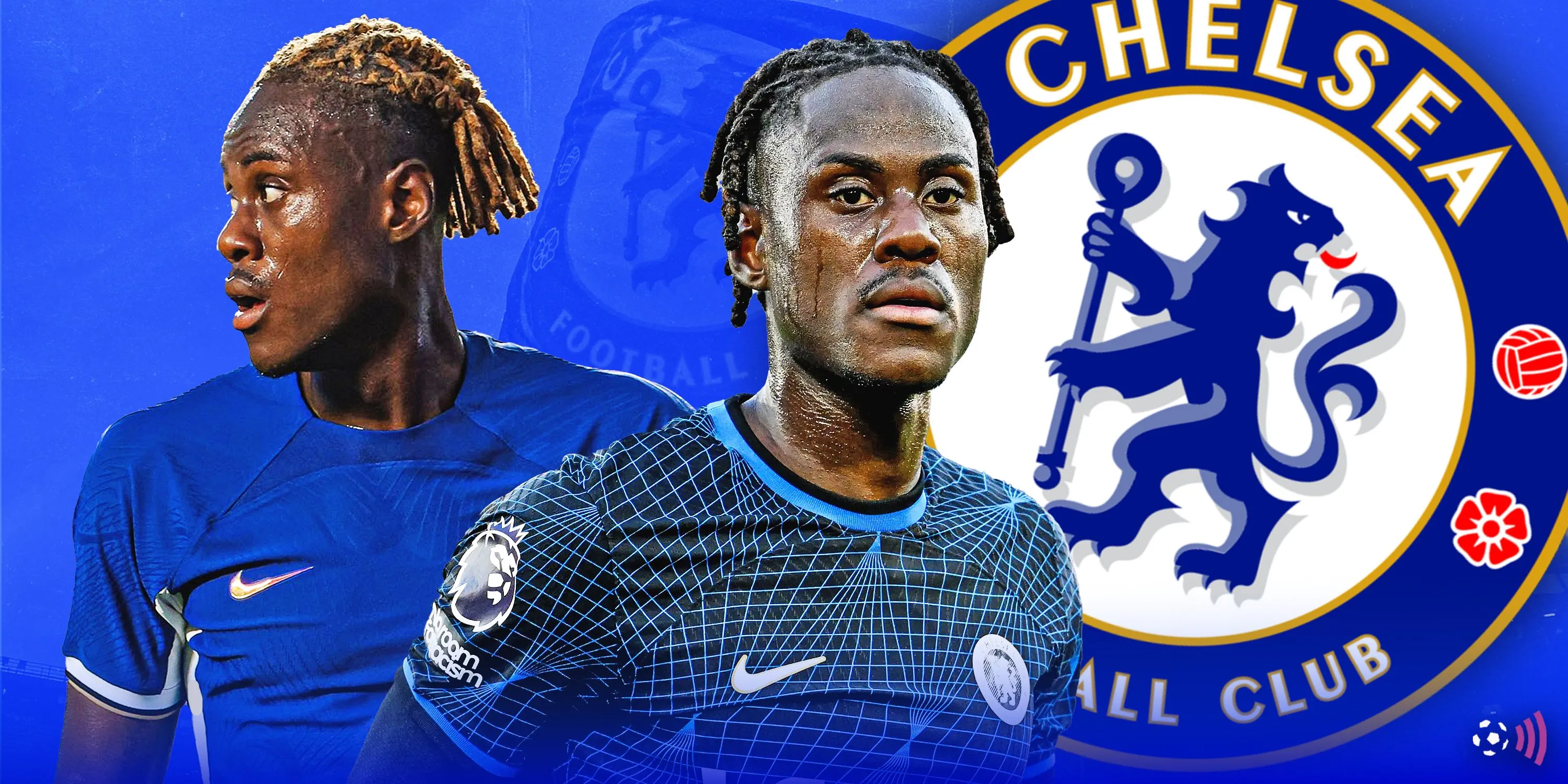 Hình ảnh Trevoh Chalobah trong màu áo Chelsea, đối mặt với tin đồn chuyển nhượng mùa hè 2025