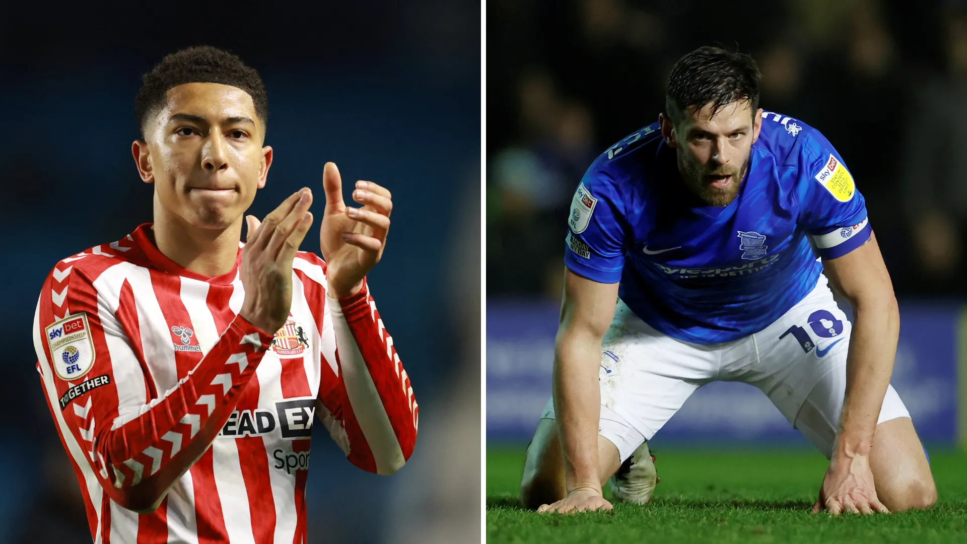 Jobe Bellingham và Lukas Jutkiewicz của Birmingham City