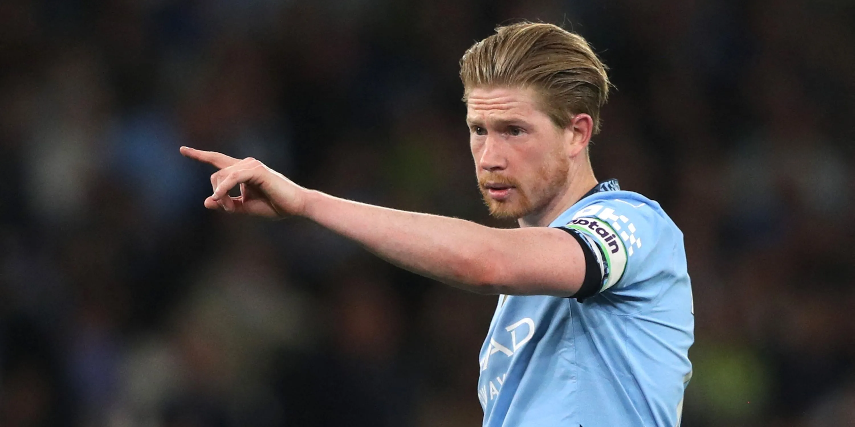Kevin De Bruyne thể hiện sự thất vọng trong màu áo Manchester City