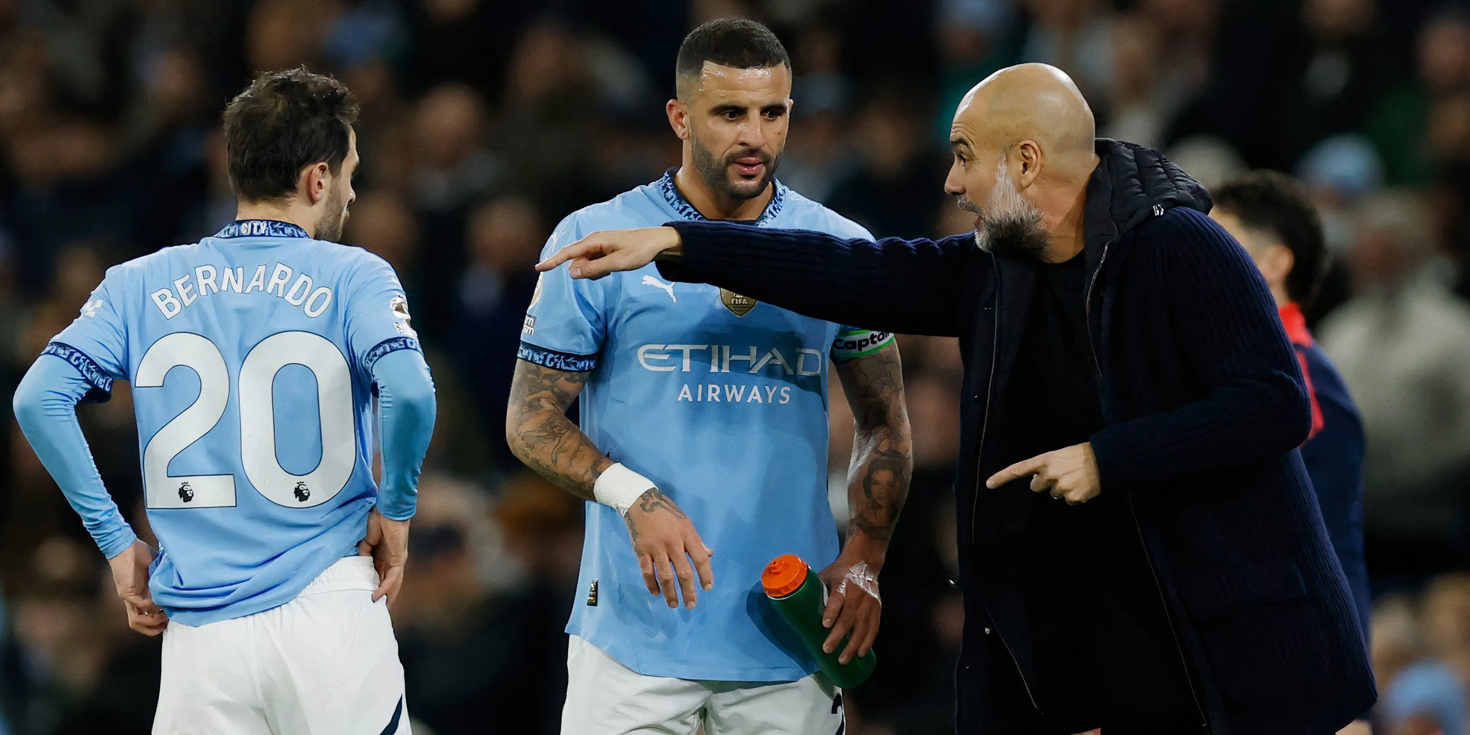 Kyle Walker hậu vệ Man City trong một trận đấu cho câu lạc bộ