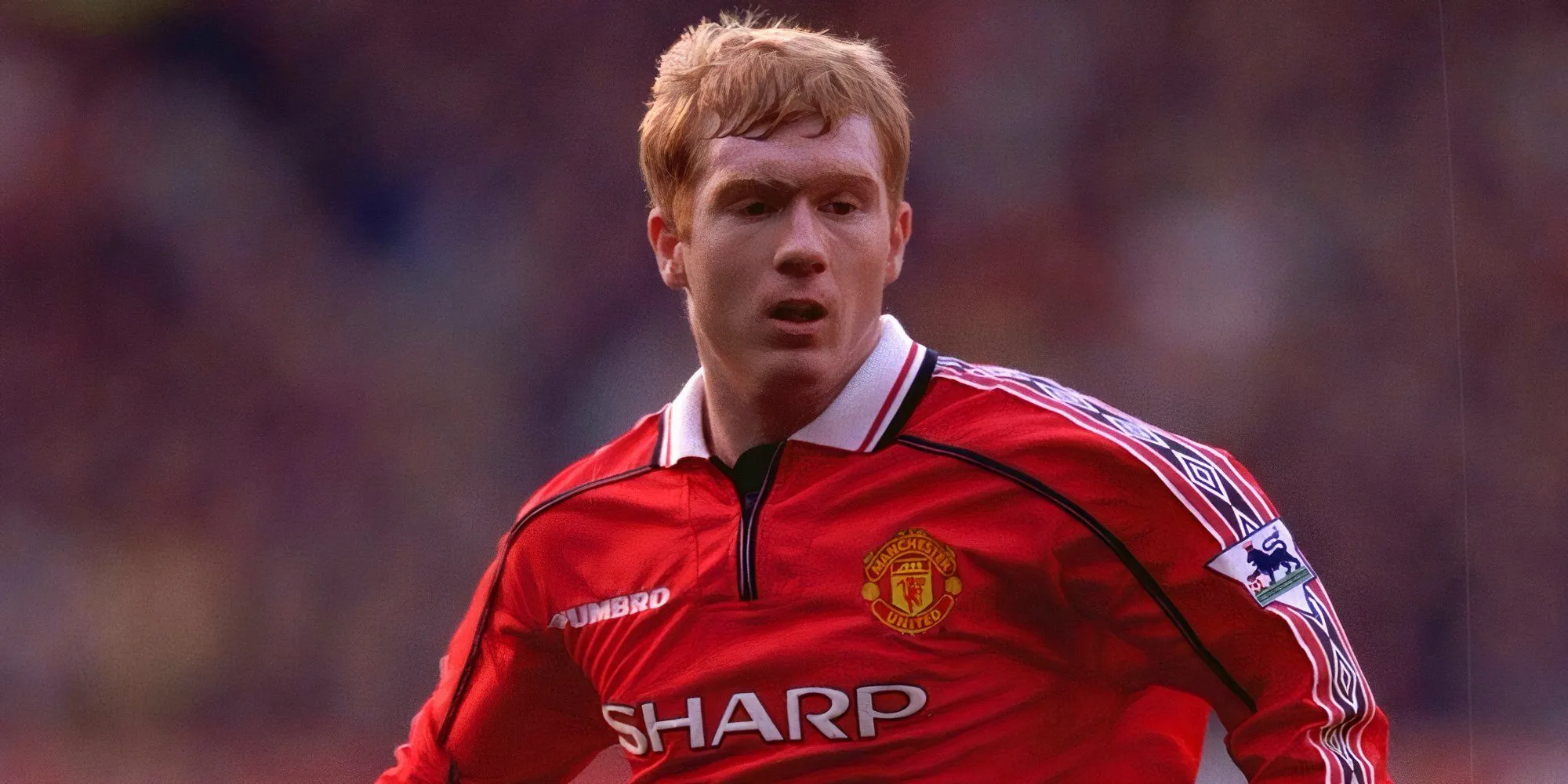 Paul Scholes trong màu áo Manchester United - tiền vệ được Neville xem là đồng đội xuất sắc nhất
