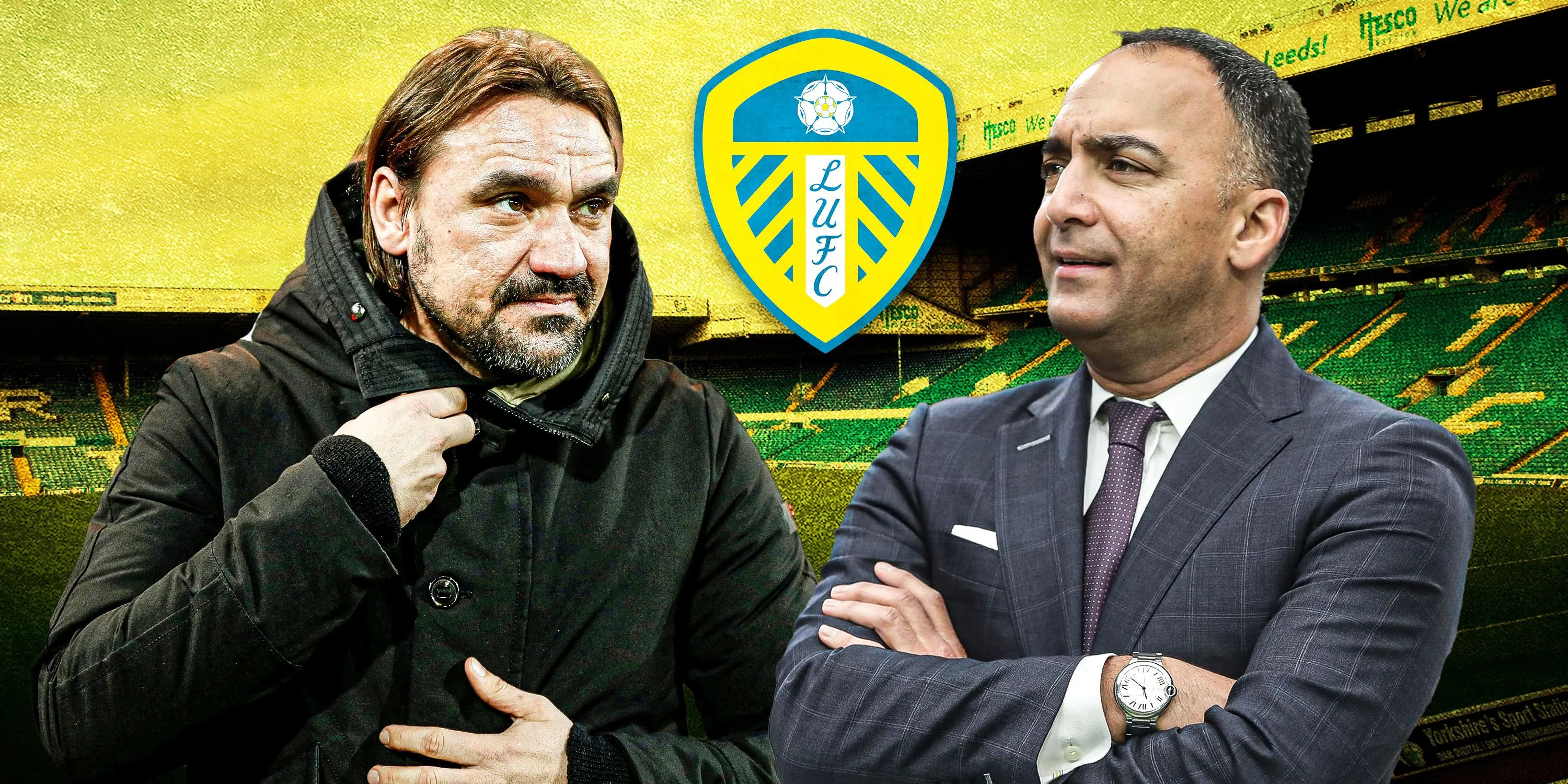 Huấn luyện viên Daniel Farke của Leeds United và chủ tịch Paraag Marathe đang tìm kiếm các bản hợp đồng mới.