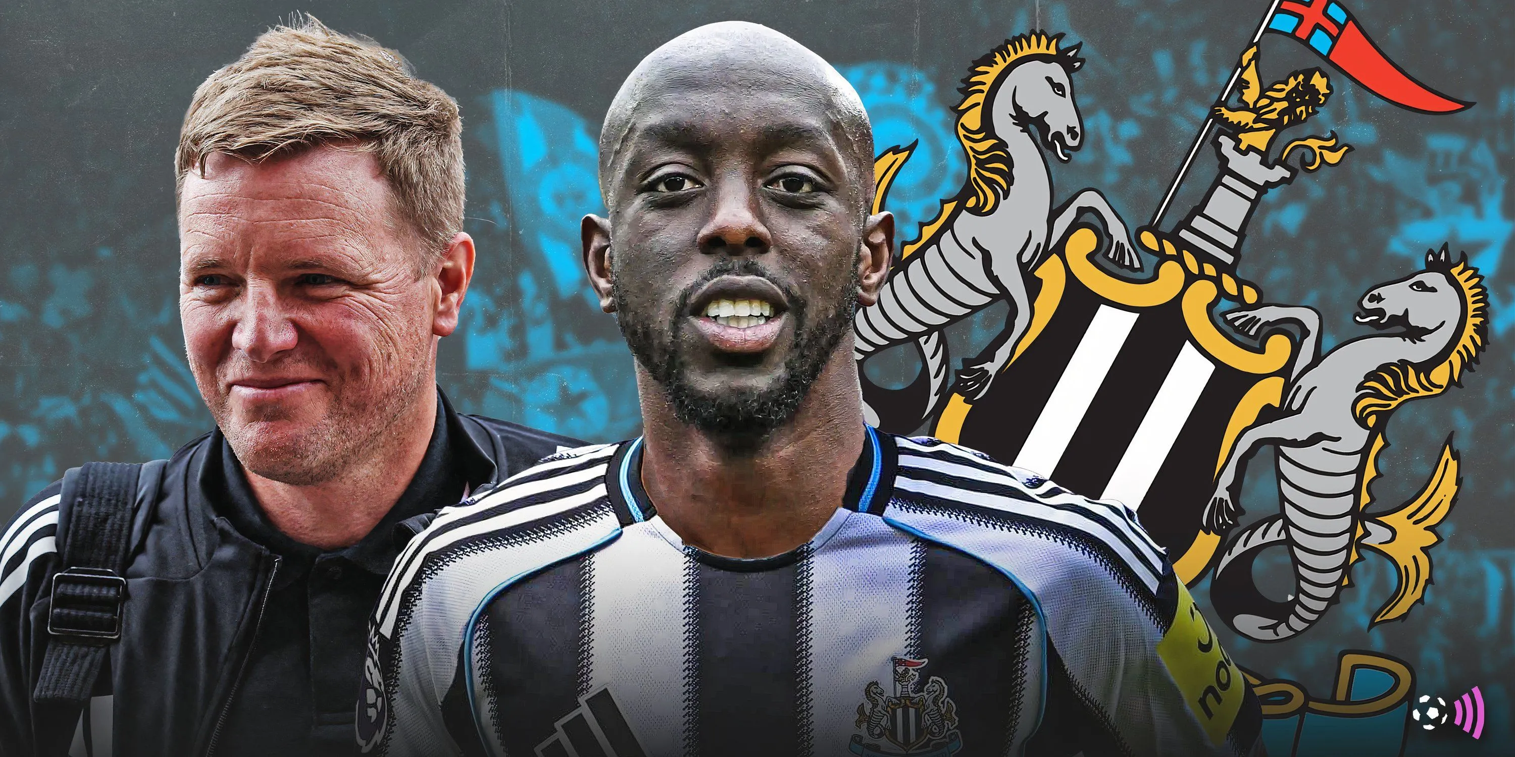 Huấn luyện viên Eddie Howe của Newcastle United và tiền đạo Yoane Wissa, một trong những mục tiêu chuyển nhượng của Chích chòe.