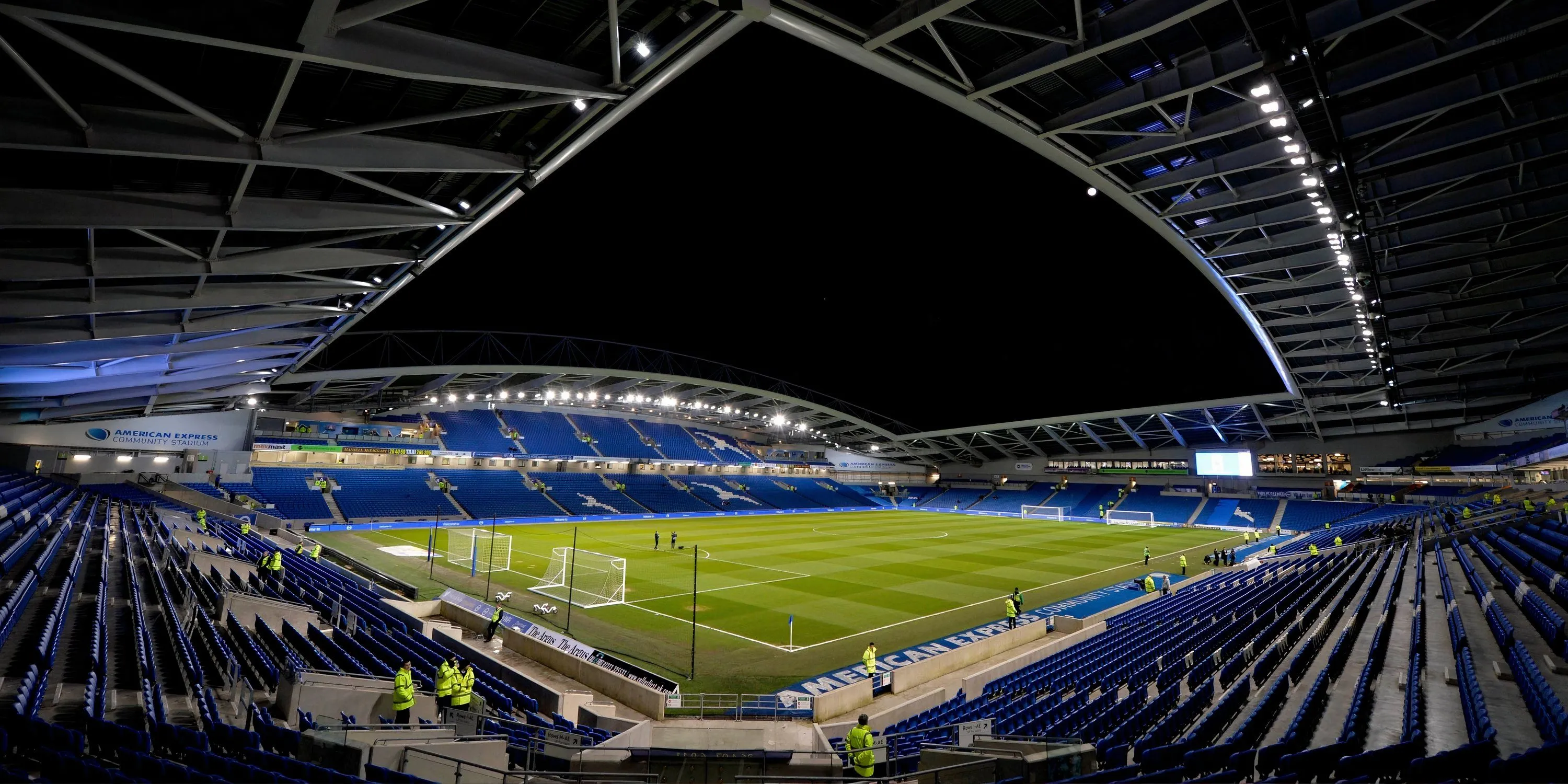 Toàn cảnh sân của Brighton, nơi Seagulls thu hút lượng CĐV ổn định mỗi trận